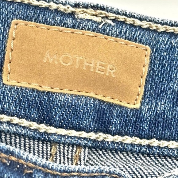Mother The Undercover Cargo Sneak Jeans Opposites Attract Blue Size 27 NWT - Picture 12 of 12